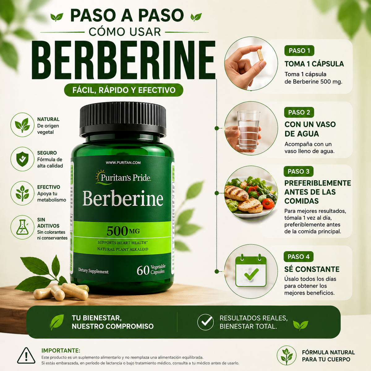 Berberine Metabolic+™ | Apoyo Natural para tu Metabolismo 🌿