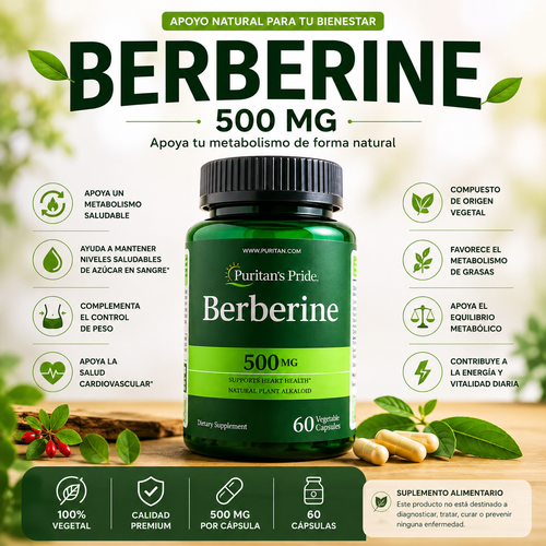 Berberine Metabolic+™ | Apoyo Natural para tu Metabolismo 🌿