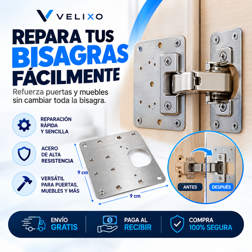 Arregla Puertas y Muebles Sin Cambiar la Bisagra 🔧 + Envío Gratis 🚚 📦