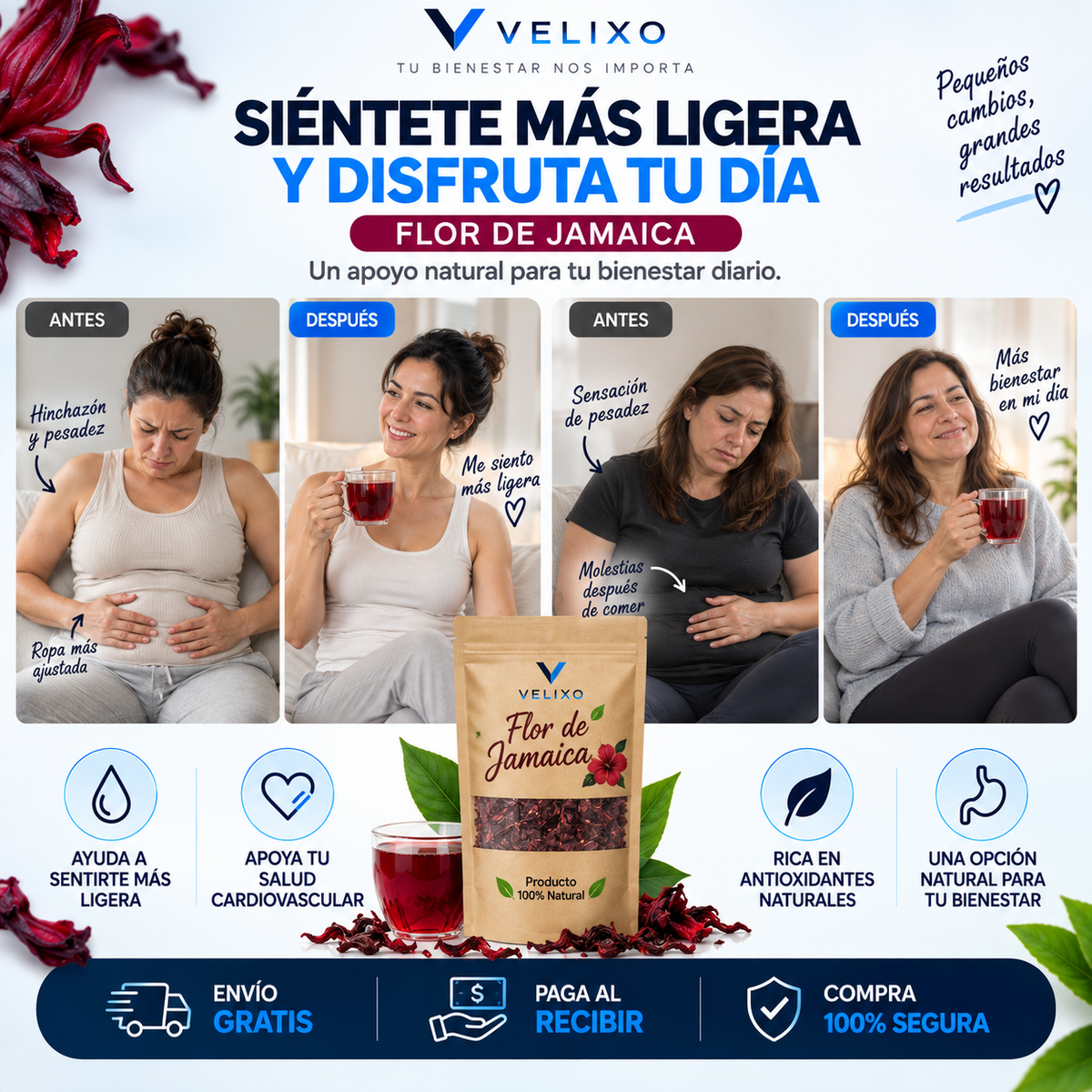 🌺Siéntete más ligera y renueva tu rutina  + Envío Gratis 🏡🚚